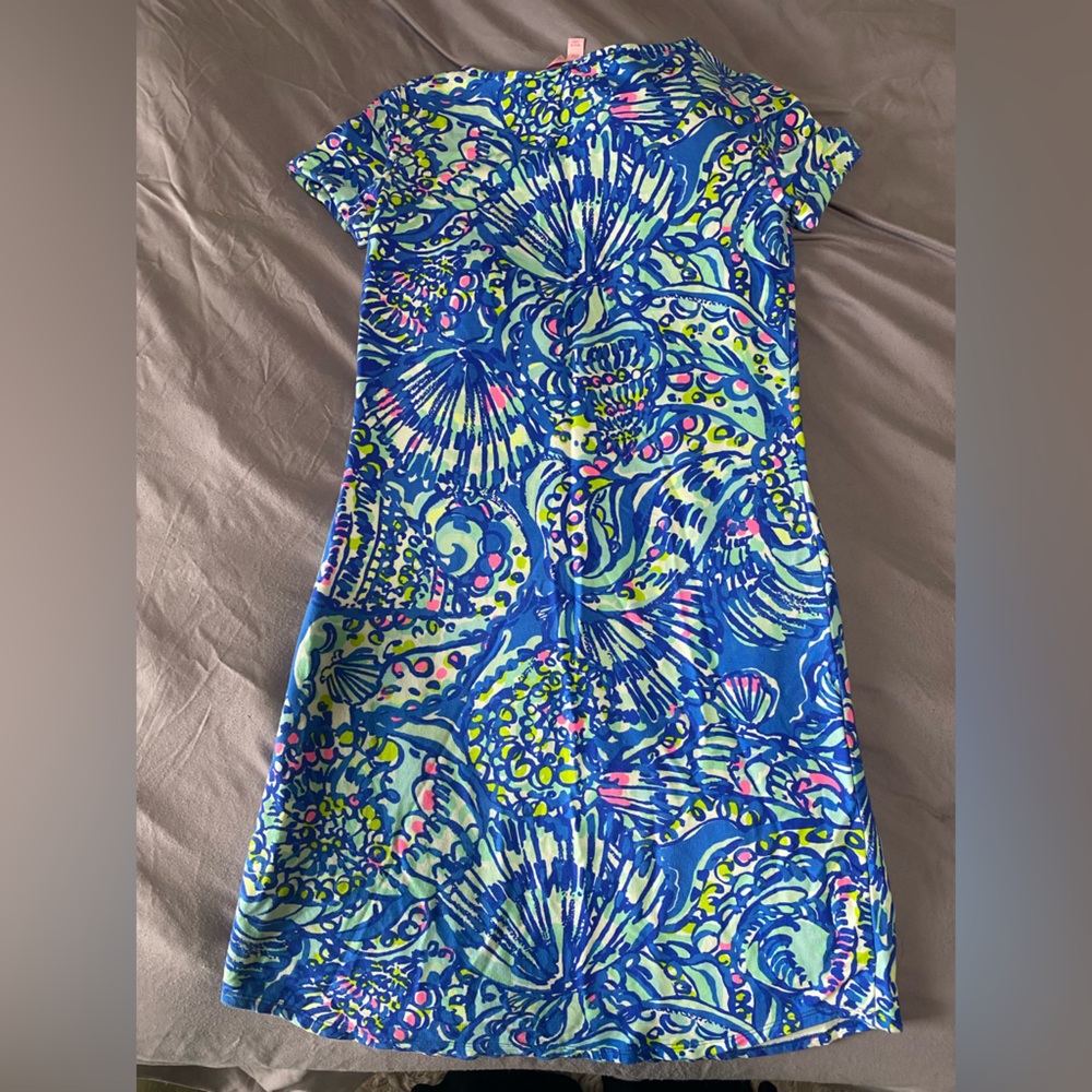 Lilly Pulitzer Kids Leggings in Blue and Pink Pattern